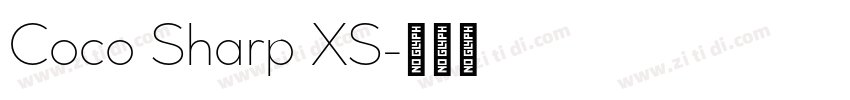 Coco Sharp XS字体转换